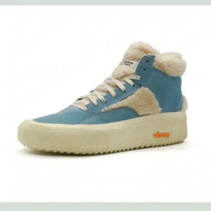 Brandblack Women capo faux shearling chambray Sherpa sneakers suede
